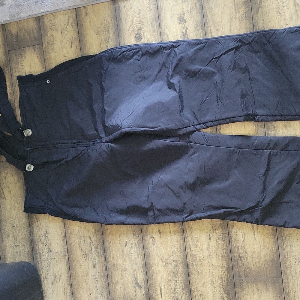 Men ski pants with suspenders sz L